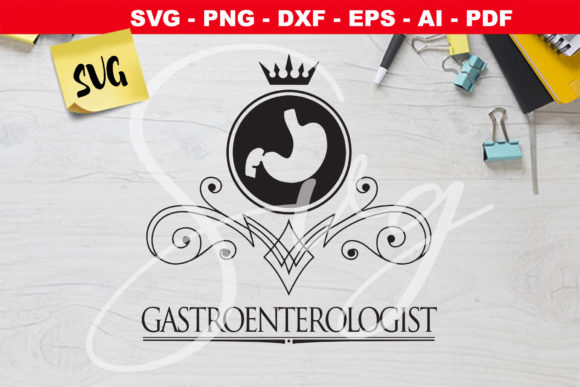 Caduceus, Medical Gastroenterologist Graphics for Crafts