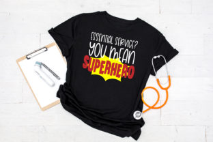 Essential Service Superhero Graphics for Crafts