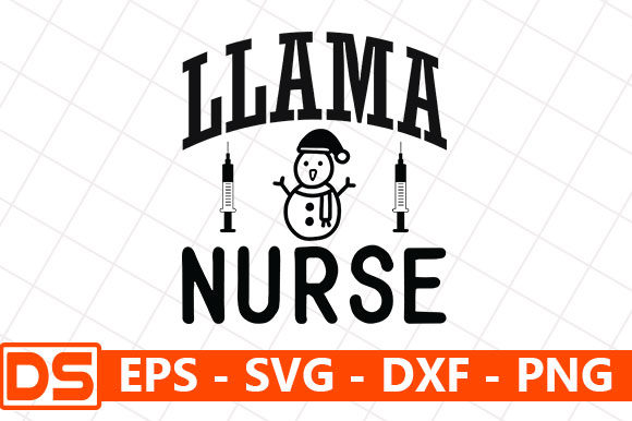 Llama Nurse Graphics for Crafts