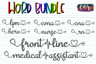 Medical Field Word Bundle: Graphics for Crafts