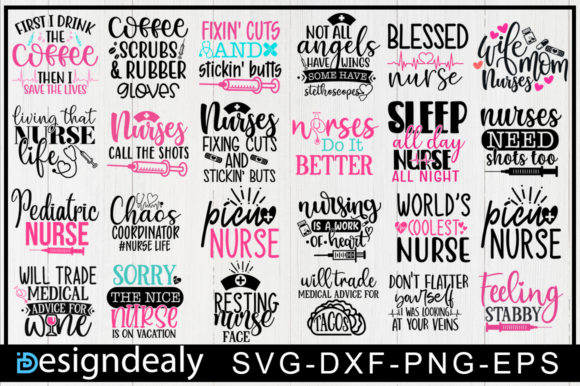 Nurse Bundle Graphics for Crafts