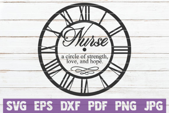 Nurse Clock Face: Graphics for Crafts & Design