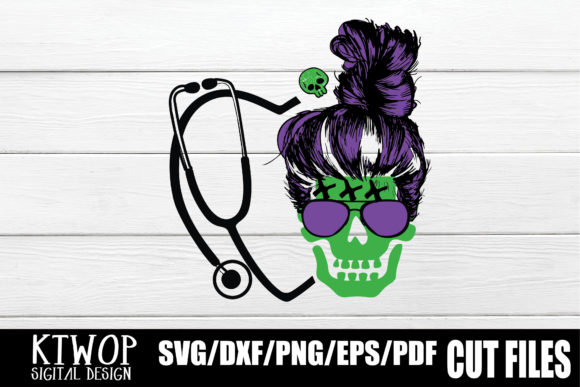 Nurse-ster Heart Stethoscope Halloween Graphics & Crafts