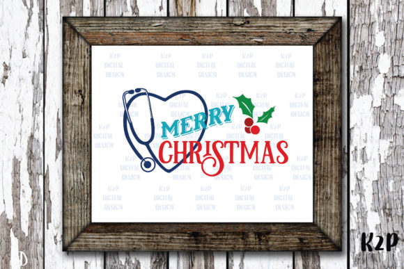 Nurse Stethoscope Christmas Graphics & Crafts